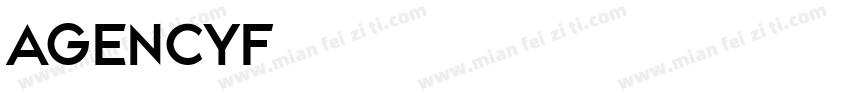 agencyf字体转换
