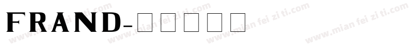 FRAND字体转换