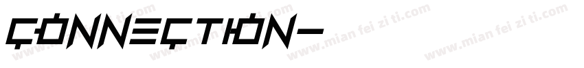 CONNECTION字体转换