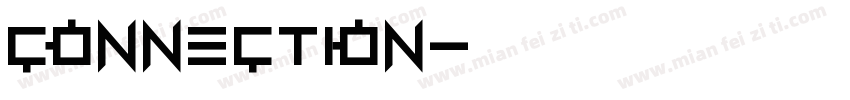 CONNECTION字体转换