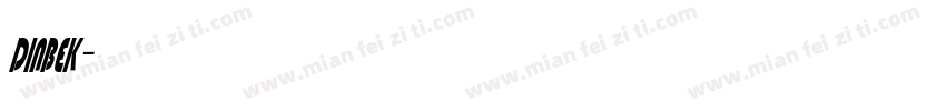 dinbek字体转换