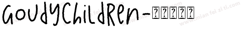 GoudyChildren字体转换