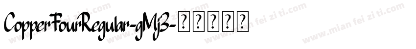 CopperFourRegular-gMj3字体转换