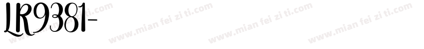 LR9381字体转换