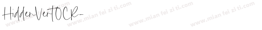 HiddenVertOCR字体转换