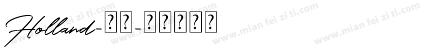 Holland-常规字体转换