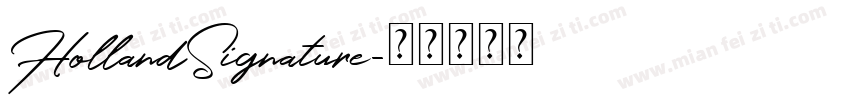 HollandSignature字体转换
