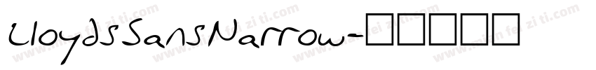 LloydsSansNarrow字体转换