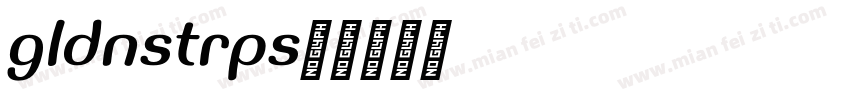 goldanastripes字体转换