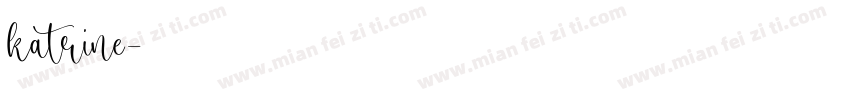 katrine字体转换