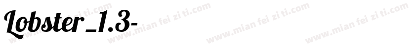 Lobster_1.3字体转换