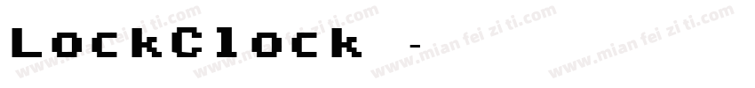 LockClock字体字体转换