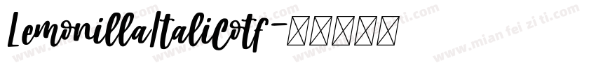 LemonillaItalicotf字体转换