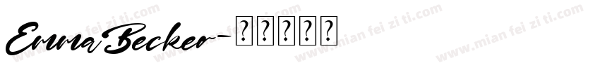 EmmaBecker字体转换