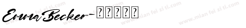 EmmaBecker字体转换