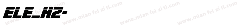 ELE_HZ字体转换