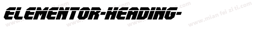 elementor-heading字体转换