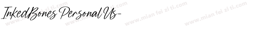 InkedBonesPersonalUs字体转换