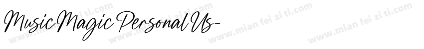 MusicMagicPersonalUs字体转换