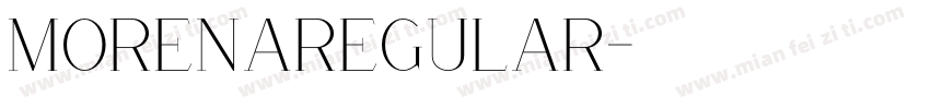 MorenaRegular字体转换