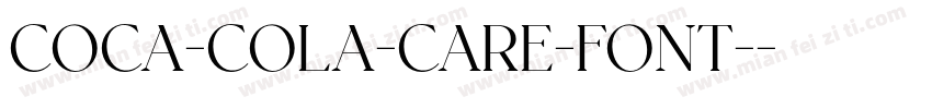 COCA-COLA-CARE-FONT-字体转换
