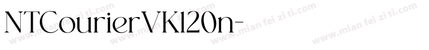 NTCourierVK120n字体转换