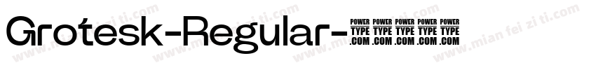 Grotesk-Regular字体转换