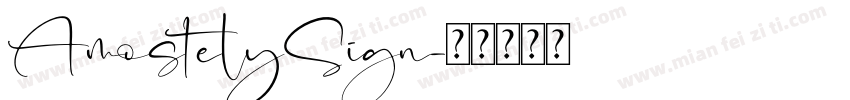AmostelySign字体转换