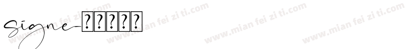 signe字体转换