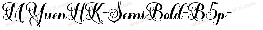 MYuenHK-SemiBold-B5p字体转换