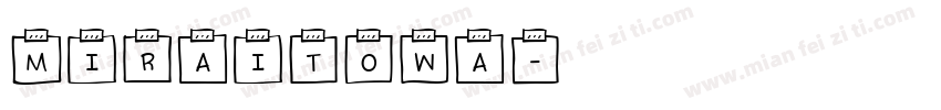 Miraitowa字体转换