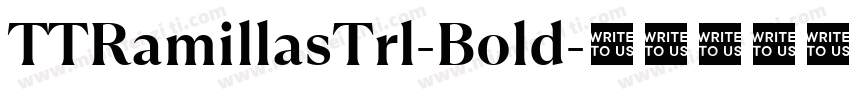 TTRamillasTrl-Bold字体转换