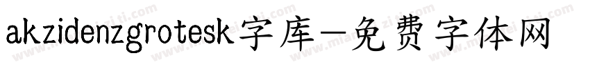 akzidenzgrotesk字库字体转换