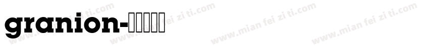 granion字体转换