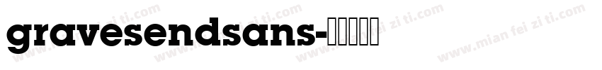 gravesendsans字体转换