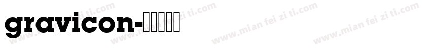 gravicon字体转换