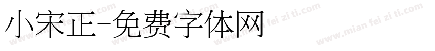 小宋正字体转换