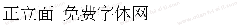 正立面字体转换