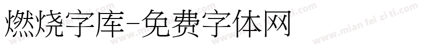 燃烧字库字体转换