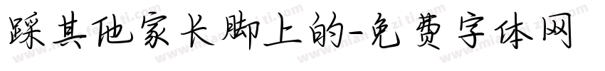 踩其他家长脚上的字体转换