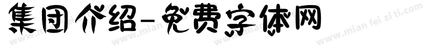 集团介绍字体转换