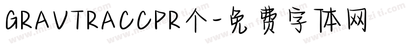 GRAVTRACCPR个字体转换