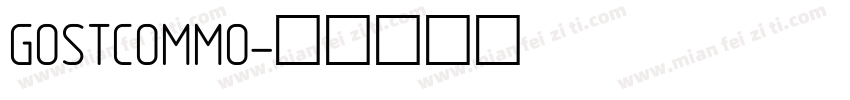 GOSTCOMMO字体转换