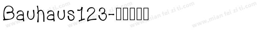 Bauhaus123字体转换