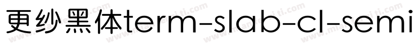 更纱黑体term-slab-cl-semibolditalic手机版字体转换