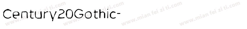 Century20Gothic字体转换