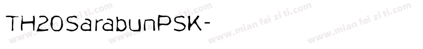 TH20SarabunPSK字体转换