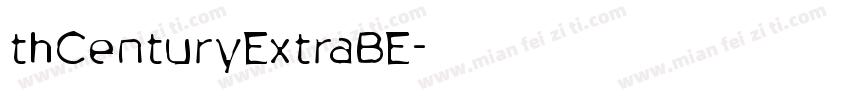 thCenturyExtraBE字体转换