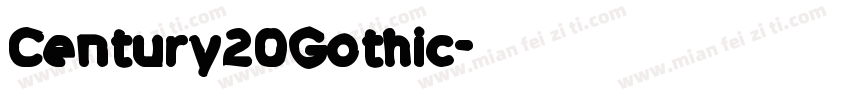 Century20Gothic字体转换