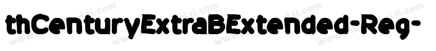 thCenturyExtraBExtended-Reg字体转换